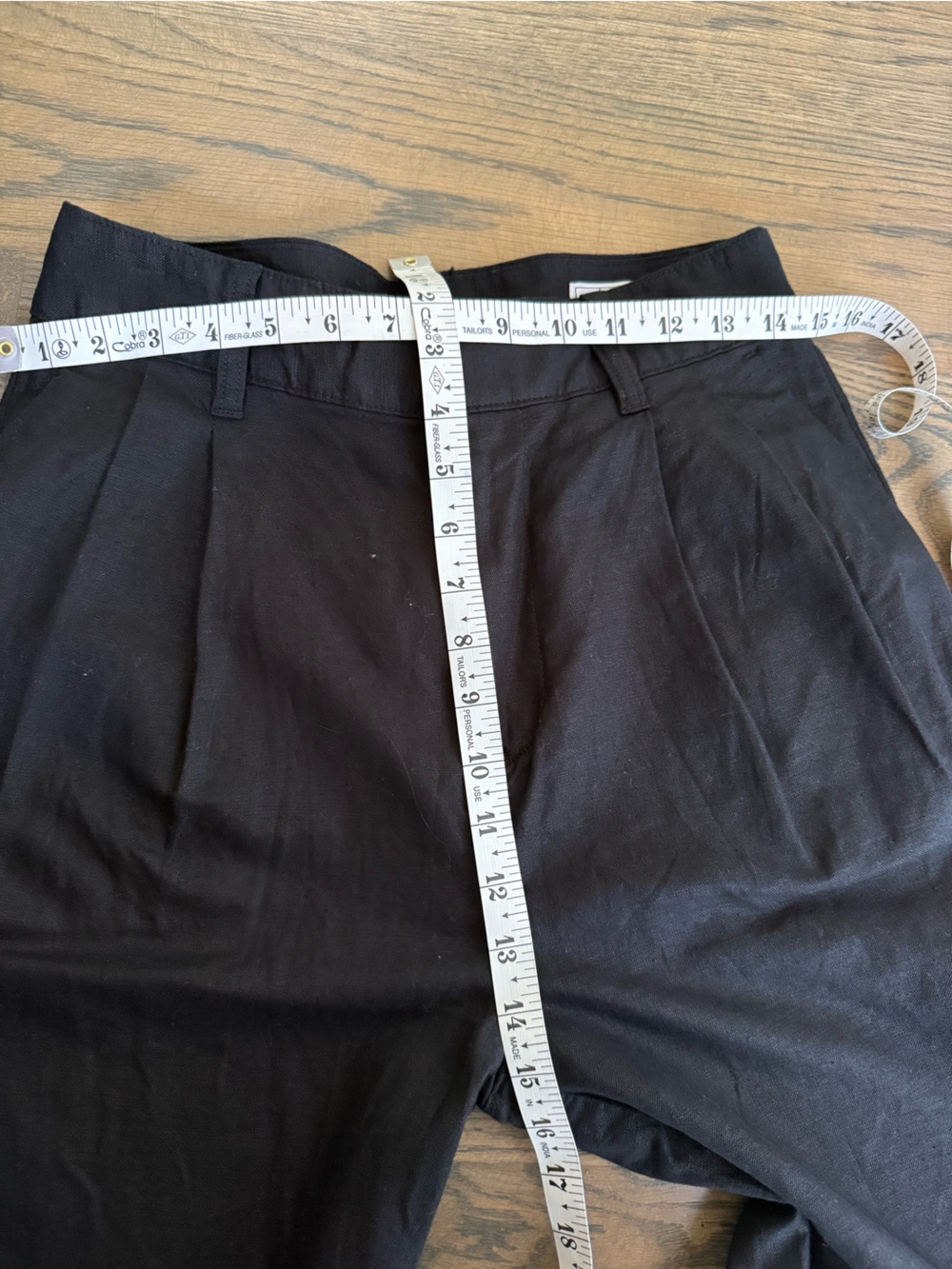 Like new Gap 365 High Rise Linen Blend Trousers in Black, size 4. - Picture 11 of 12